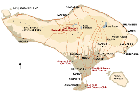 bali golf map